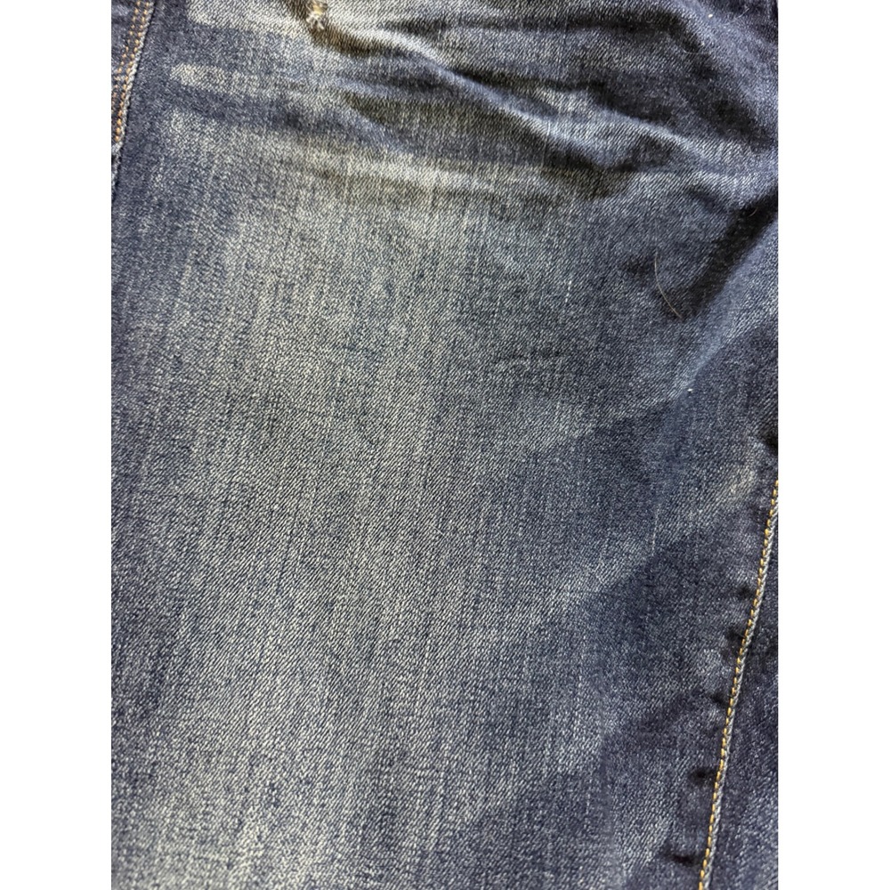 American Eagle Kick Boot Stretch 12 Long Dark Wash Blue Bootcut Distressed - Picture 7 of 8
